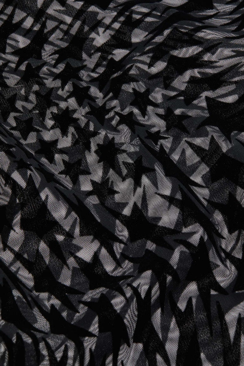 Mugler H&M Swirling Star Mesh T-shirt (Mens) Black