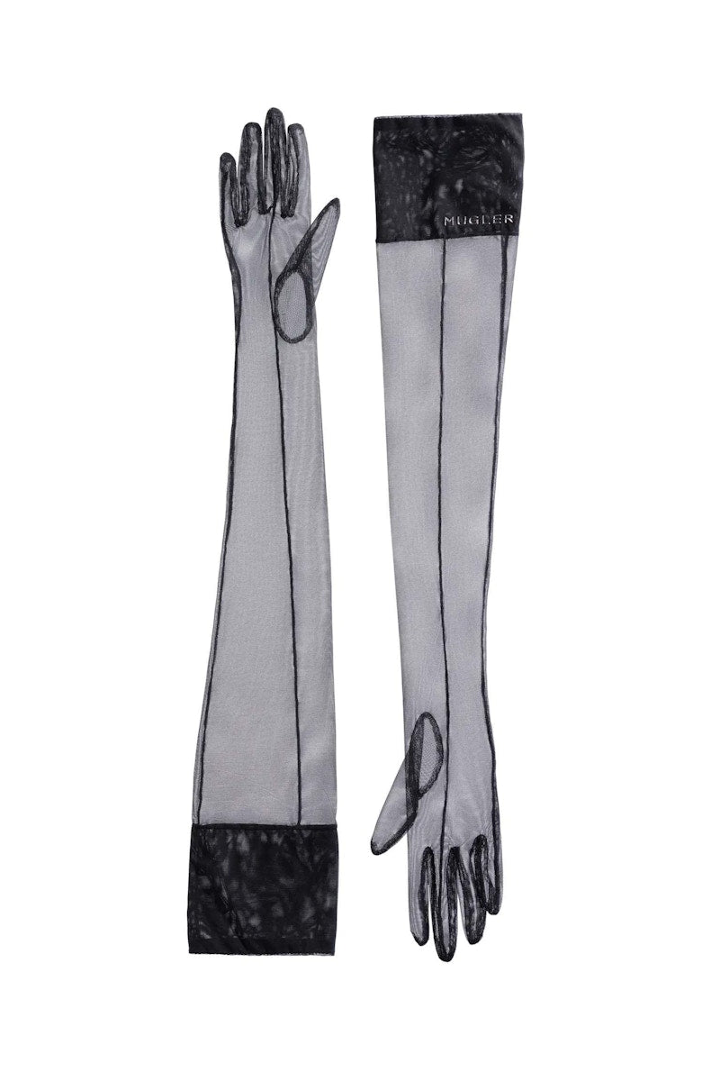 Mugler H&M Second-Skin Gloves Black