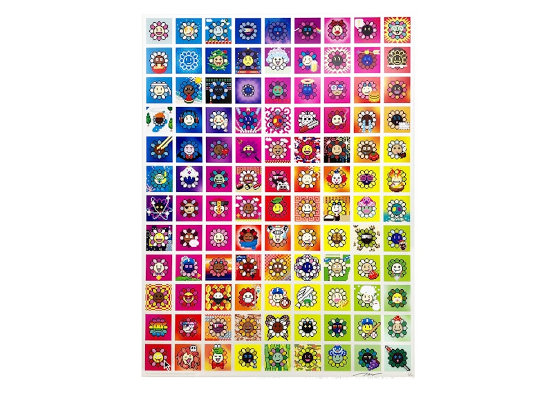 Takashi Murakami 108 Bonno Kelshas Flower Print (Signed, Edition of 300) Multi