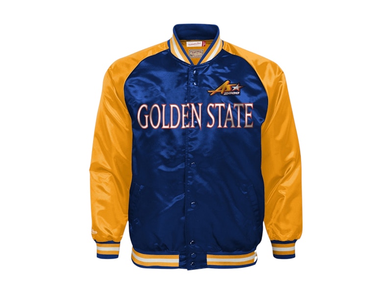 NBA 2000 All-Star Game Satin Lightweight Raglan Full-Snap Jacket Navy