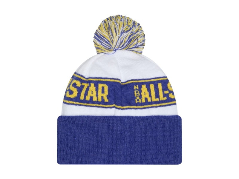 NBA 2025 All-Star Game New Era Cuffed Knit Beanie White