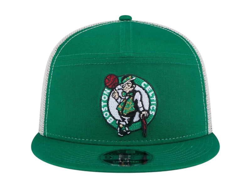 NBA Boston Celtics New Era Victory Grove Split Panel 9Fifty Snapback Hat Kelly Green