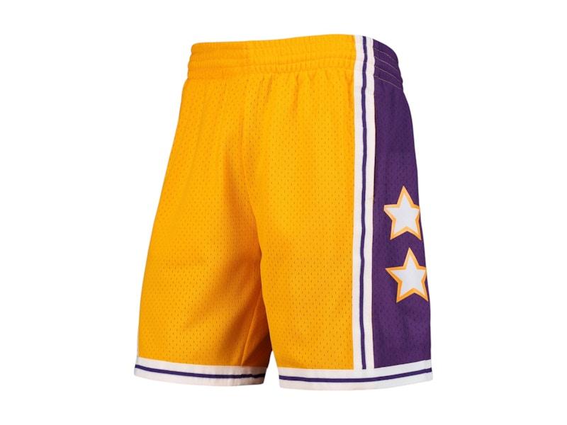 NBA Gold Western Conference Hardwood Classics 1972 All-Star Game Swingman Shorts Gold