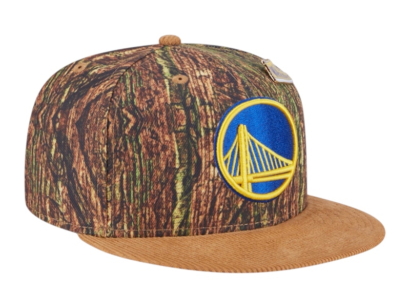NBA Golden State Warriors New Era Camo Victory Grove Forest Sneaker Pin 9Fifty Snapback Hat Camo