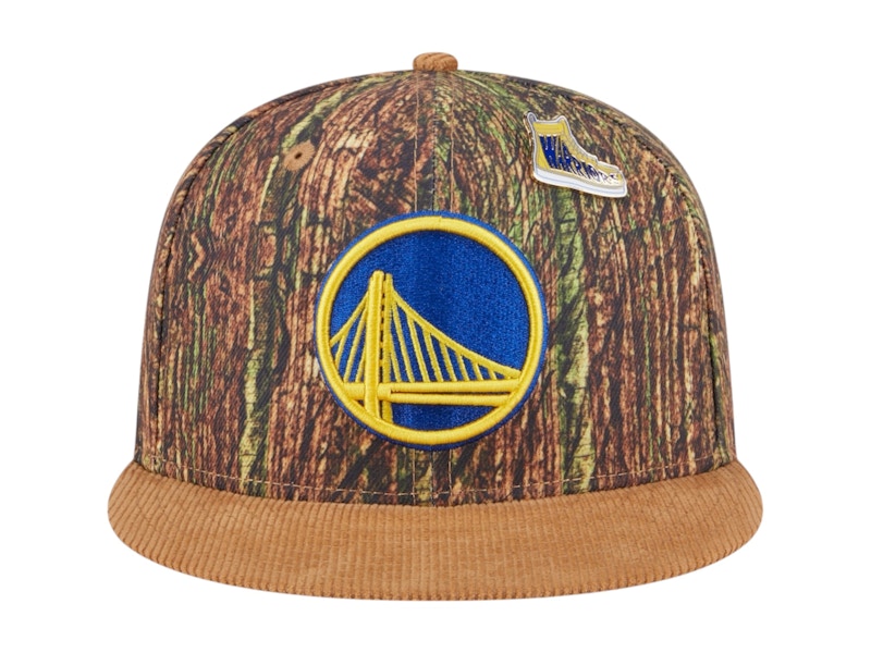 NBA Golden State Warriors New Era Camo Victory Grove Forest Sneaker Pin 9Fifty Snapback Hat Camo