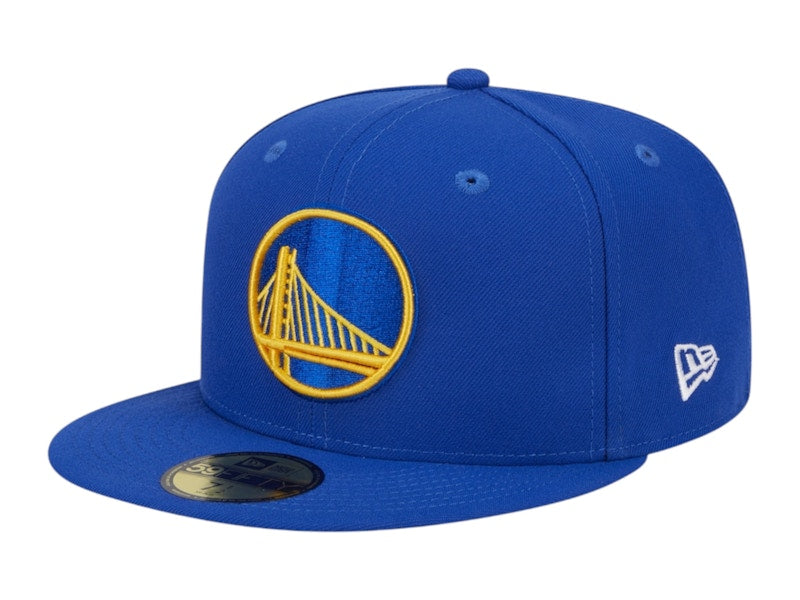 NBA Golden State Warriors New Era Rally Drive Side Patch 59Fifty Fitted Hat Royal Blue