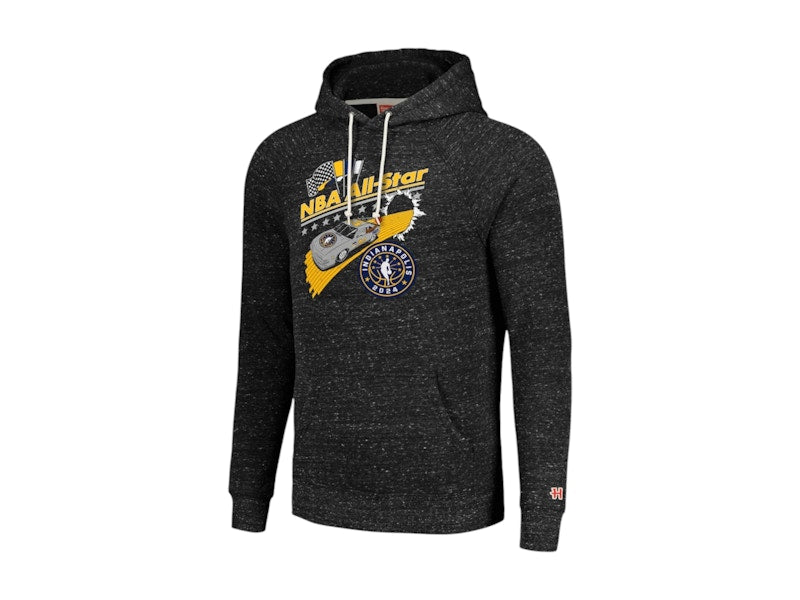 NBA Homage 2024 All-Star Game Pace Car Tri-Blend Raglan Pullover Hoodie Charcoal