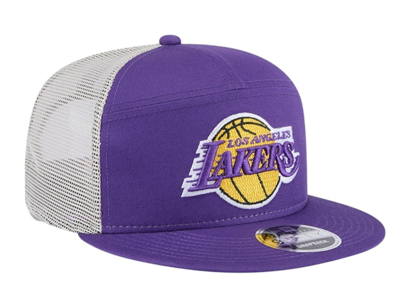 NBA Los Angeles Lakers New Era Victory Grove Split Panel 9Fifty Snapback Hat Purple