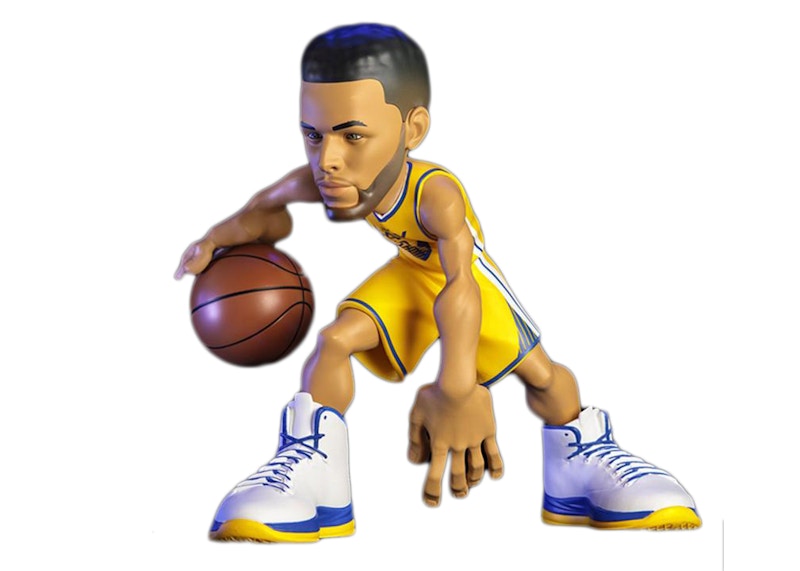 NBA Small Stars Stephen Curry Action Figure 2020-21 Warriors Statement Edition Gold