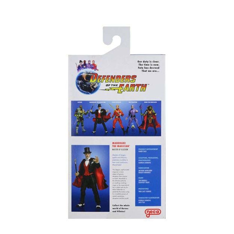 NECA King Features Defenders of the Earth Mandrake the Magician Action Figure