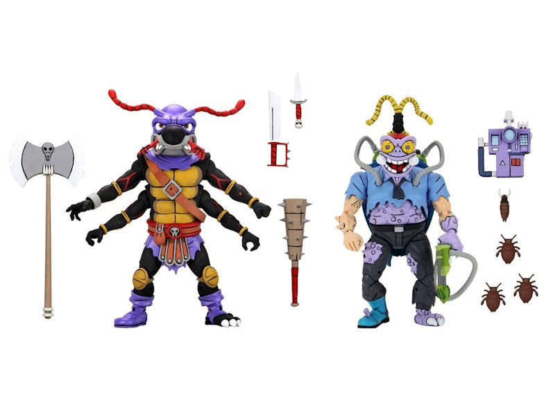 NECA Teenage Mutant Ninja Turtles Antrax and Scumbug (Cartoon) Action Figure