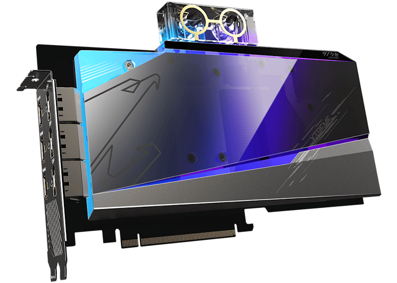 NVIDIA AORUS GeForce RTX 3080 Ti XTREME WATERFORCE 12G Graphics Card (GV-N308TAORUSX WB-12GD)