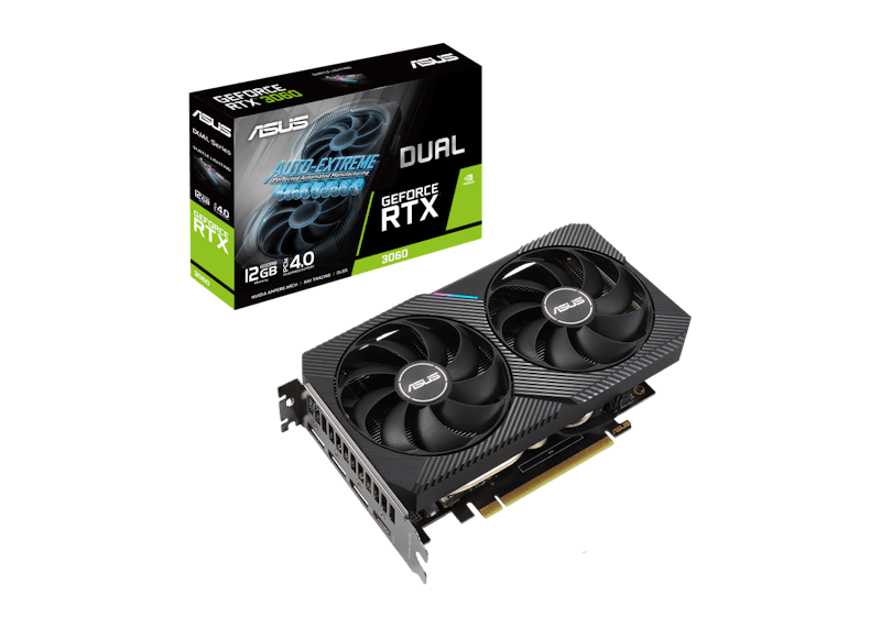 NVIDIA ASUS Dual GeForce RTX 3060 12GB Graphics Card (DUAL-RTX3060-12G)