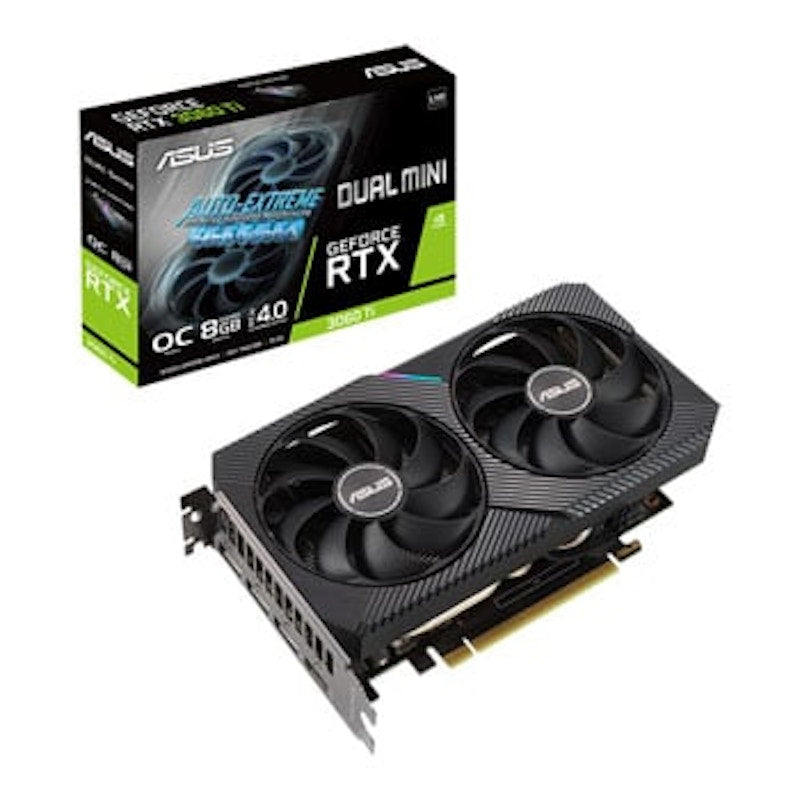 NVIDIA ASUS Dual Mini GeForce RTX 3060 Ti 8G OC LHR Graphics Card (DUAL-RTX3060TI-O8G-MINI-V2)