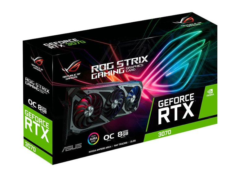 NVIDIA ASUS GEFORCE RTX 3070 8GB OC Edition Graphics Card (ROG-STRIX-RTX3070-O8G-GAMING)