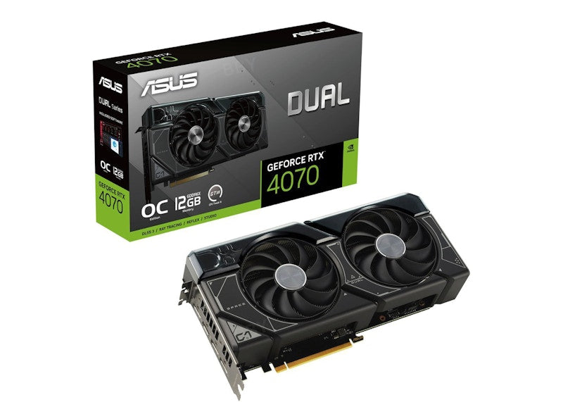NVIDIA ASUS GeForce RTX 4070 OC 12GB Graphics Card DUAL-RTX4070-O12G