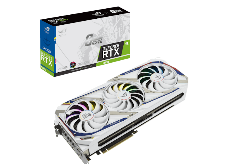 NVIDIA ASUS ROG STRIX GeForce RTX 3080 GUNDAM Edition 10G OC Graphics Card (ROG-STRIX-GeForce-RTX-3080-GUNDAM-EDITION)