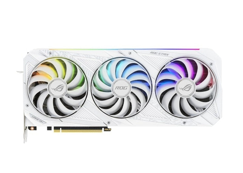 NVIDIA ASUS ROG Strix GeForce RTX 3070 V2 8GB OC LHR Graphics Card (ROG-STRIX-RTX3070-O8G-WHITE-V2) White Edition