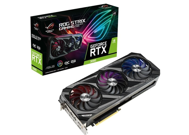 NVIDIA ASUS ROG Strix GeForce RTX 3080 12G OC LHR Graphics Card (rog-strix-rtx3080-o12g-gaming-model)