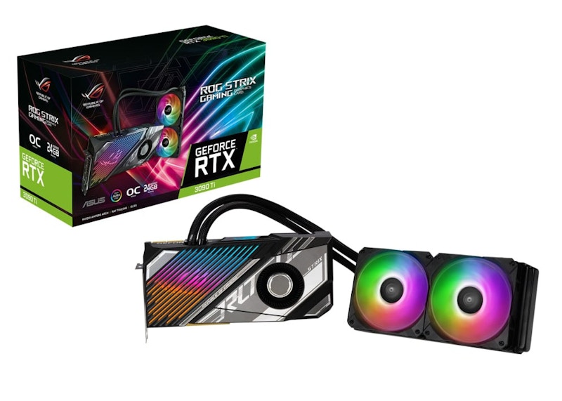 NVIDIA ASUS ROG Strix LC GeForce RTX 3090 Ti 24G OC Graphics Card rog-strix-lc-rtx3090ti-o24g-gaming-model