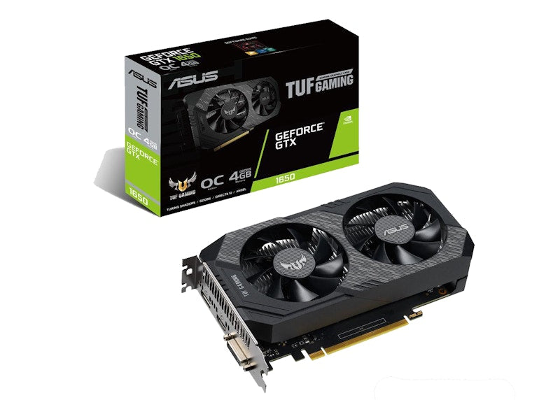 NVIDIA ASUS TUF GAMING GeForce GTX 1650 4GB OC Graphics Card (TUF-GTX1650-O4GD6-P-GAMING)