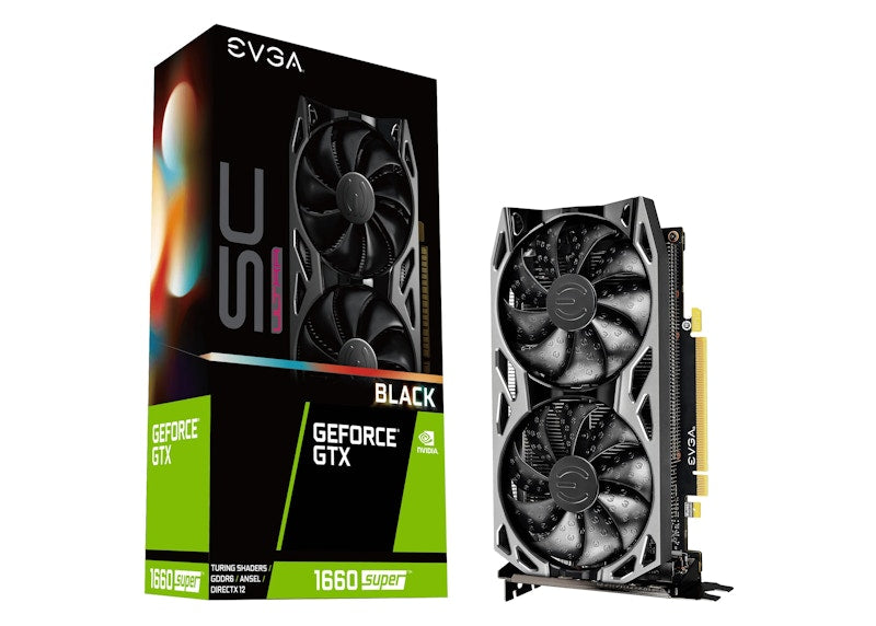 NVIDIA EVGA GeForce GTX 1660 SUPER SC ULTRA BLACK GAMING 6G Graphics Card 06G-P4-1066-KR