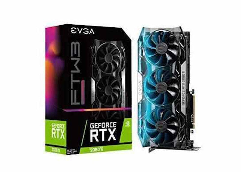 NVIDIA EVGA GeForce RTX 2080 Ti FTW3 Ultra Gaming 11G Graphics Card (11G-P4-2487-KR)