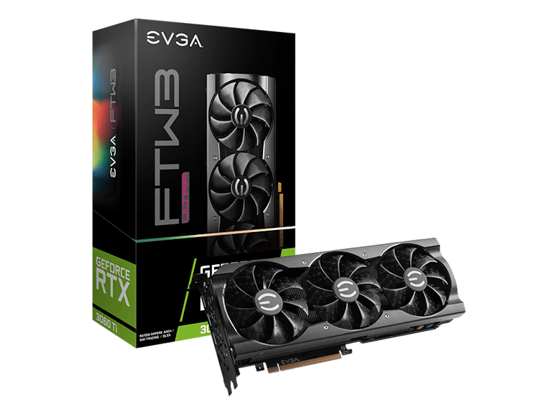 NVIDIA EVGA GeForce RTX 3060 Ti FTW3 ULTRA GAMING 8G LHR Graphics Card (08G-P5-3667-KL/KH)