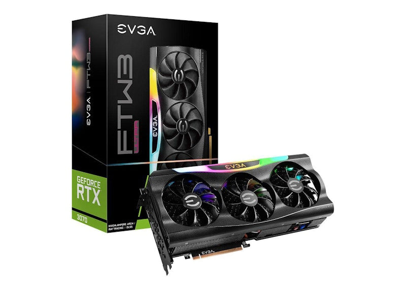 NVIDIA EVGA GeForce RTX 3070 FTW3 ULTRA GAMING 8GB LHR Graphics Card (08G-P5-3767-KL)