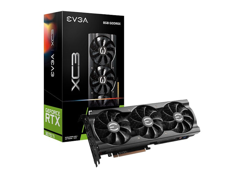 NVIDIA EVGA GeForce RTX 3070 Ti XC3 GAMING 8G LHR Graphics Card (08G-P5-3783-KL)