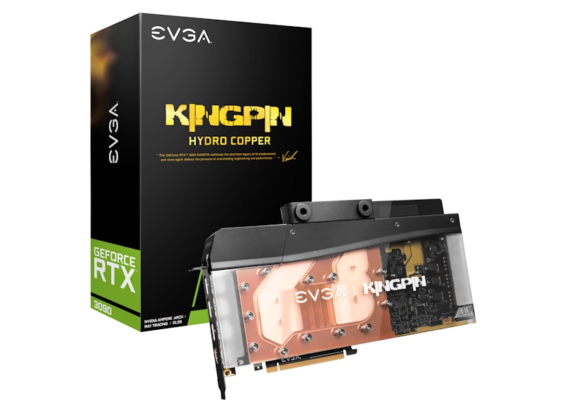 NVIDIA EVGA GeForce RTX 3090 KINGPIN HYDRO COPPER GAMING 24G Graphics Card (24G-P5-3999-KR)