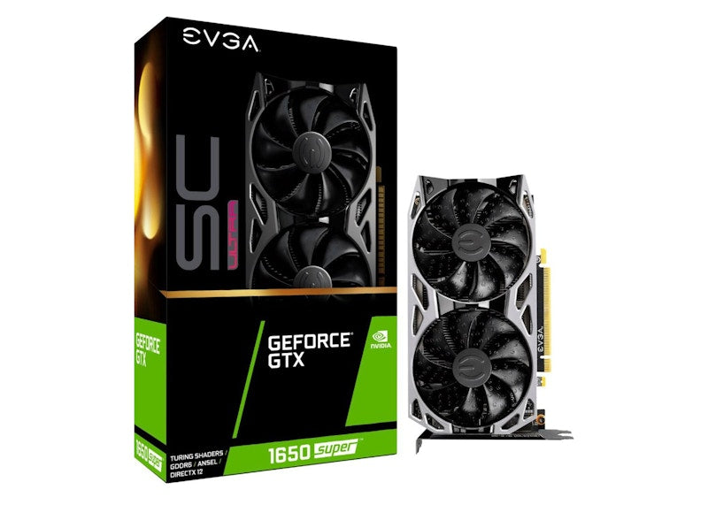 NVIDIA EVGA SUPER SC ULTRA GAMING GeForce GTX 1650 Super 4G Graphics Card (04G-P4-1357-KB/KR)