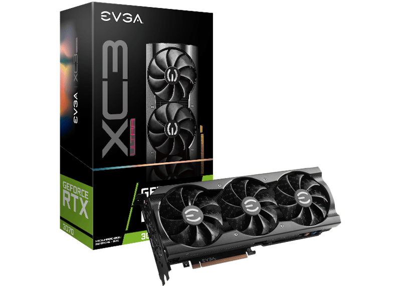NVIDIA EVGA XC3 ULTRA GAMING RTX 3070 8GB Graphics Card (08G-P5-3755-KR)
