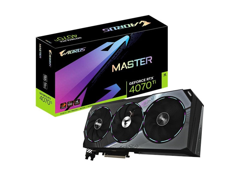 NVIDIA GIGABYTE AORUS GeForce RTX 4070 Ti MASTER 12G Graphics Card GV-N407TAORUS M-12GD