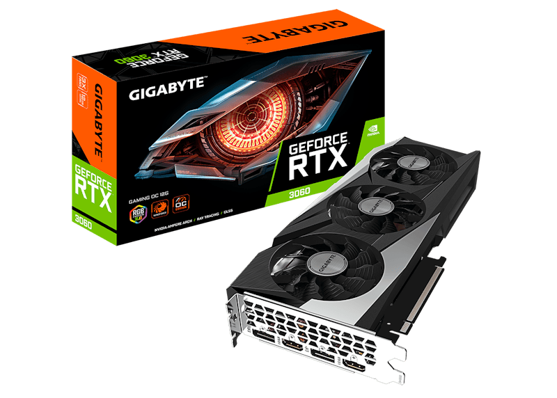 NVIDIA GIGABYTE GeForce RTX 3060 GAMING OC 12G rev. 2.0 Graphics Card (GV-N3060GAMING OC-12GD)