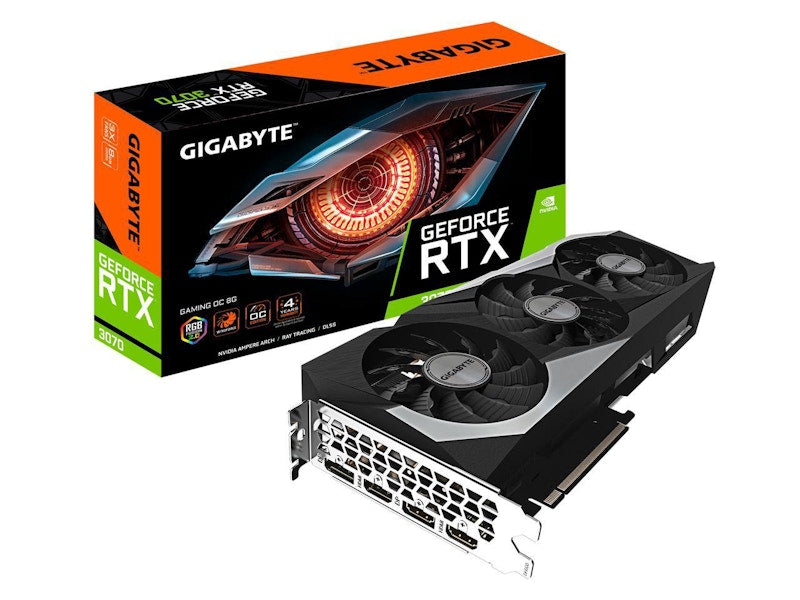 NVIDIA GIGABYTE GeForce RTX 3070 GAMING 8G OC Rev 2.0 LHR Graphics Card (GV-N3070GAMING OC-8GD Rev2)