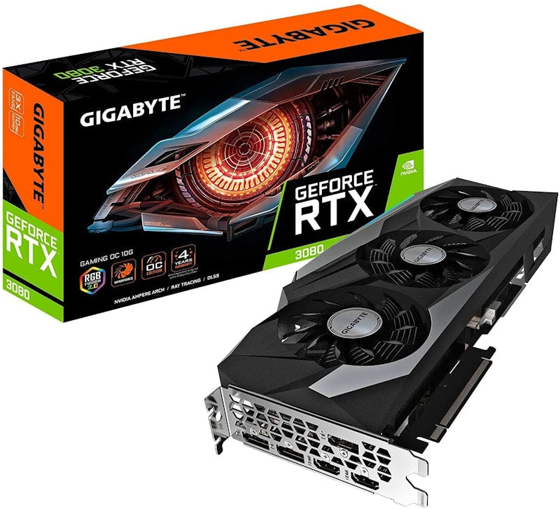 NVIDIA GIGABYTE GeForce RTX 3080 GAMING 10G OC Graphics Card (GV-N3080GAMING OC-10GD)