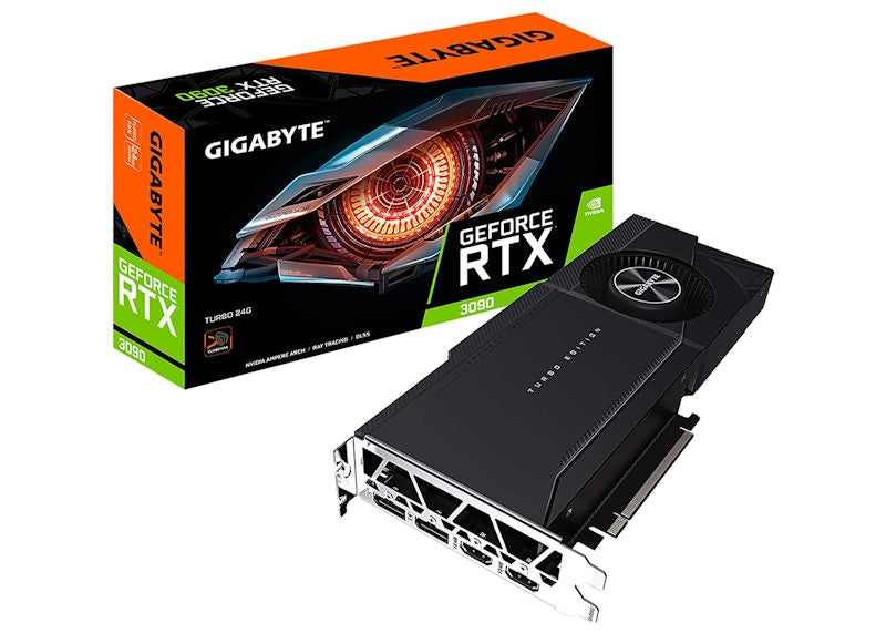 NVIDIA GIGABYTE GeForce RTX 3090 TURBO 24G Graphics Card (GV-N3090TURBO-24GD)