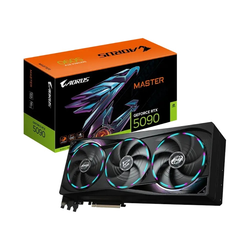 NVIDIA GIGABYTE GeForce RTX 5090 AORUS MASTER 32G GDDR7 Graphics Card GV-N5090AORUS M-32GD Black
