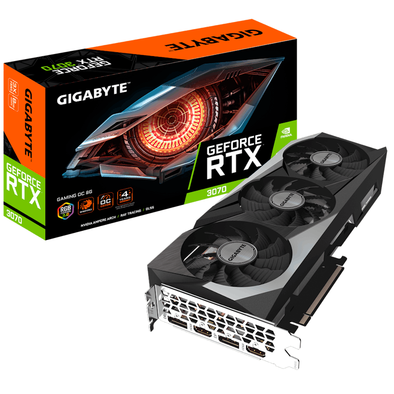 NVIDIA GIGABYTE GeForce RTX 3070 Graphics Card (GV-N3070GAMING OC-8GD)