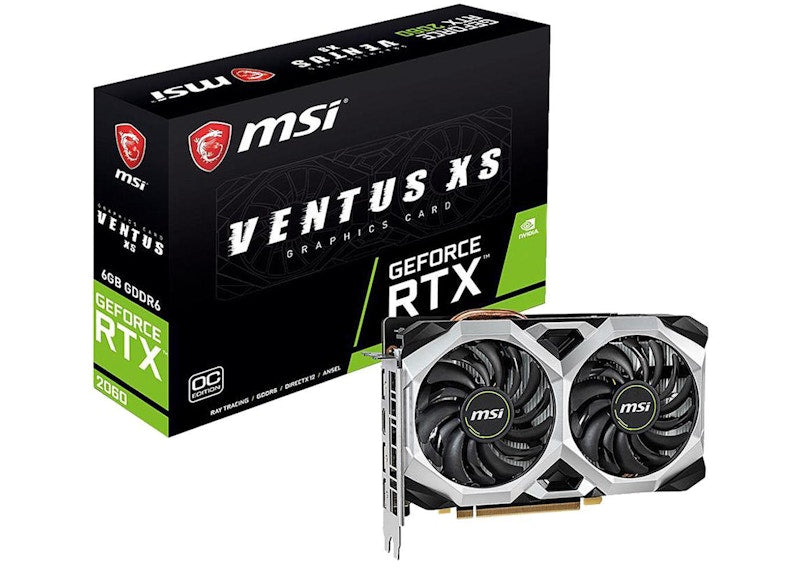 NVIDIA MSI GeForce RTX 2060 VETUS XS OC Graphic Card (RTX 2060 VENTUS XS 6G OC)
