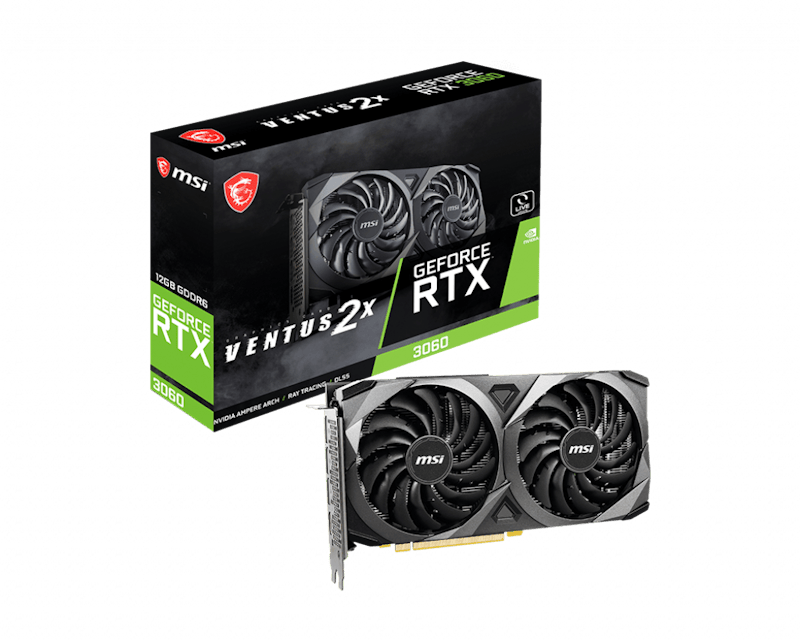 NVIDIA MSI GeForce RTX 3060 Gaming VENTUS 2X 12G Graphics Card