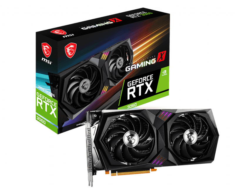 NVIDIA MSI GeForce RTX 3060 Gaming X 12G Graphics Card