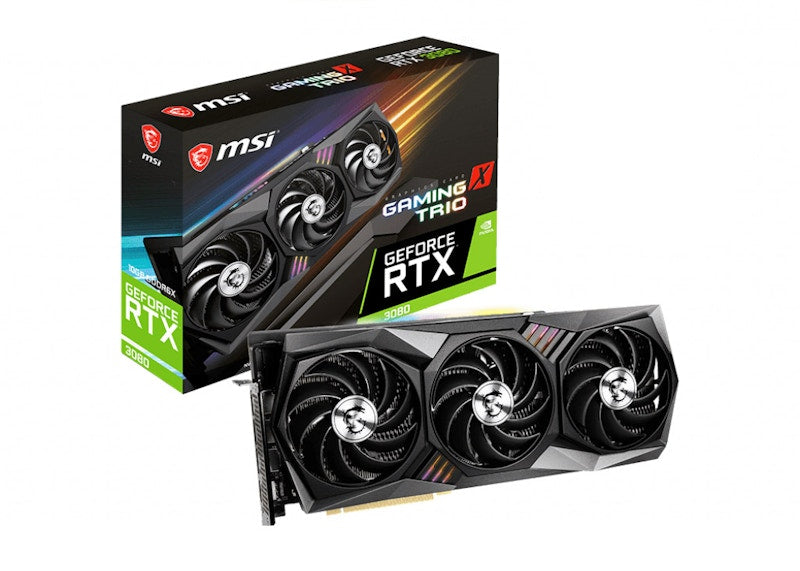 NVIDIA MSI GeForce RTX 3080 GAMING X TRIO 10G Graphics Card (GeForce-RTX-3080-GAMING-X-TRIO-10G)