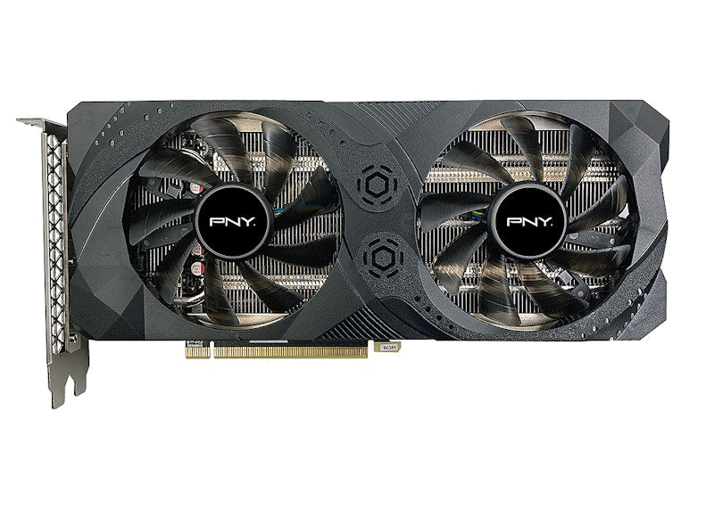 NVIDIA PNY GeForce RTX 3060 Ti UPRISING Dual Fan Graphics Card (VCG3060T8DFMPB) Black
