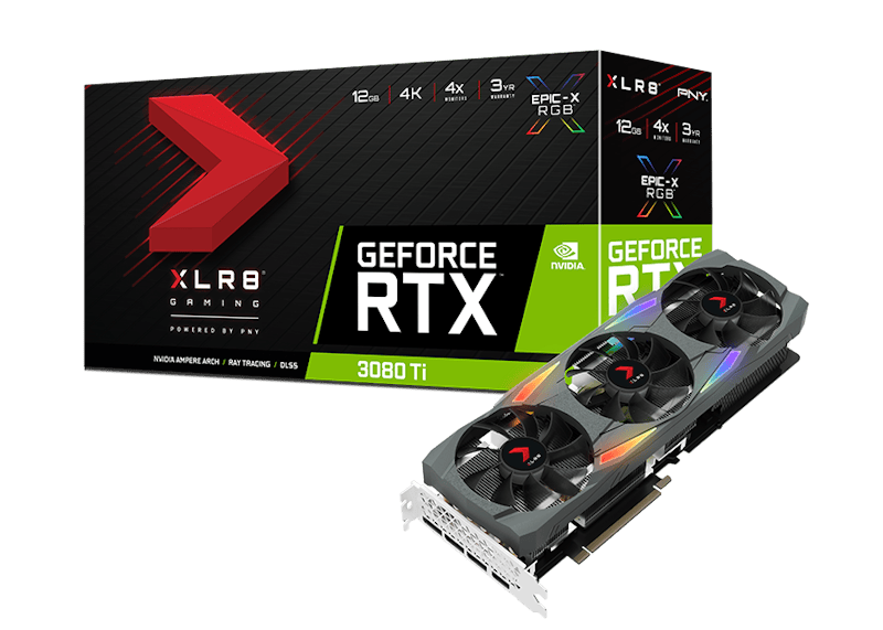 NVIDIA PNY GeForce RTX 3080 Ti XLR8 GAMING UPRISING Graphics Card (VCG3080T12TFXMPB)