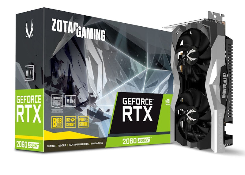 NVIDIA ZOTAC GAMING GeForce RTX 2060 SUPER MINI 8G Graphics Card (ZT-T20610E-10M)
