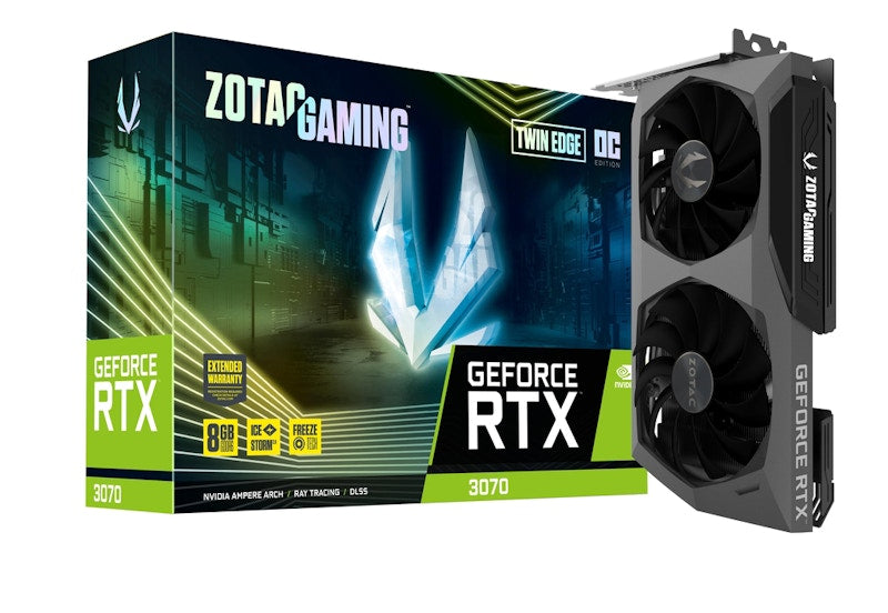 NVIDIA ZOTAC GAMING GeForce RTX 3070 Twin Edge OC (ZT-A30700H-10P)