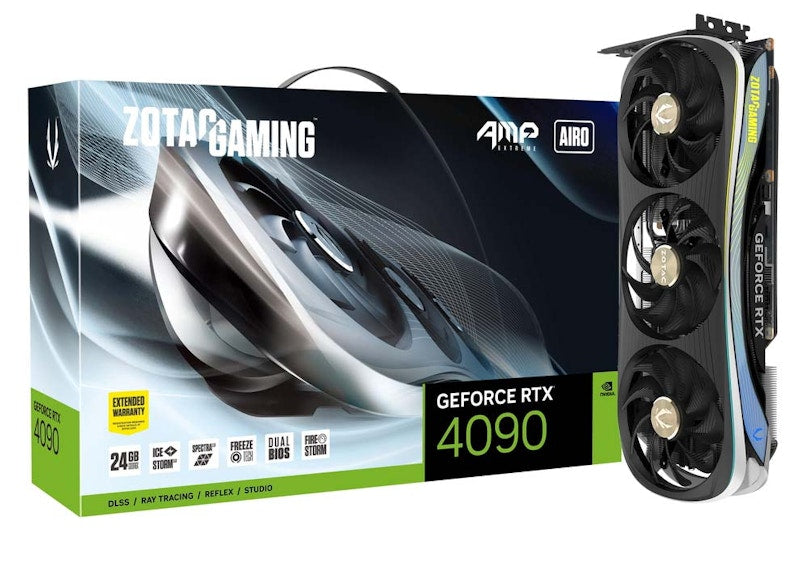 NVIDIA ZOTAC GAMING GeForce RTX 4090 AMP Extreme AIRO 24G Graphics Card ZT-D40900B-10P
