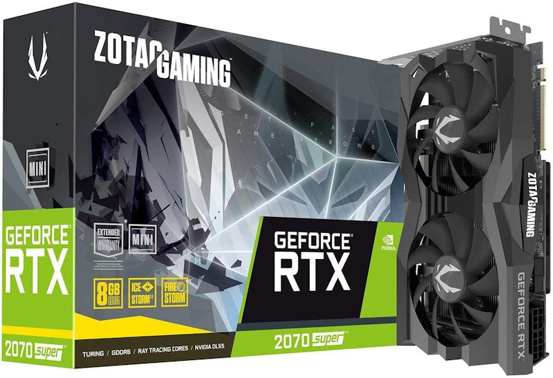 NVIDIA ZOTAC Gaming GeForce RTX 2070 Super Mini 8GB Graphics Card (ZT-T20710E-10M)